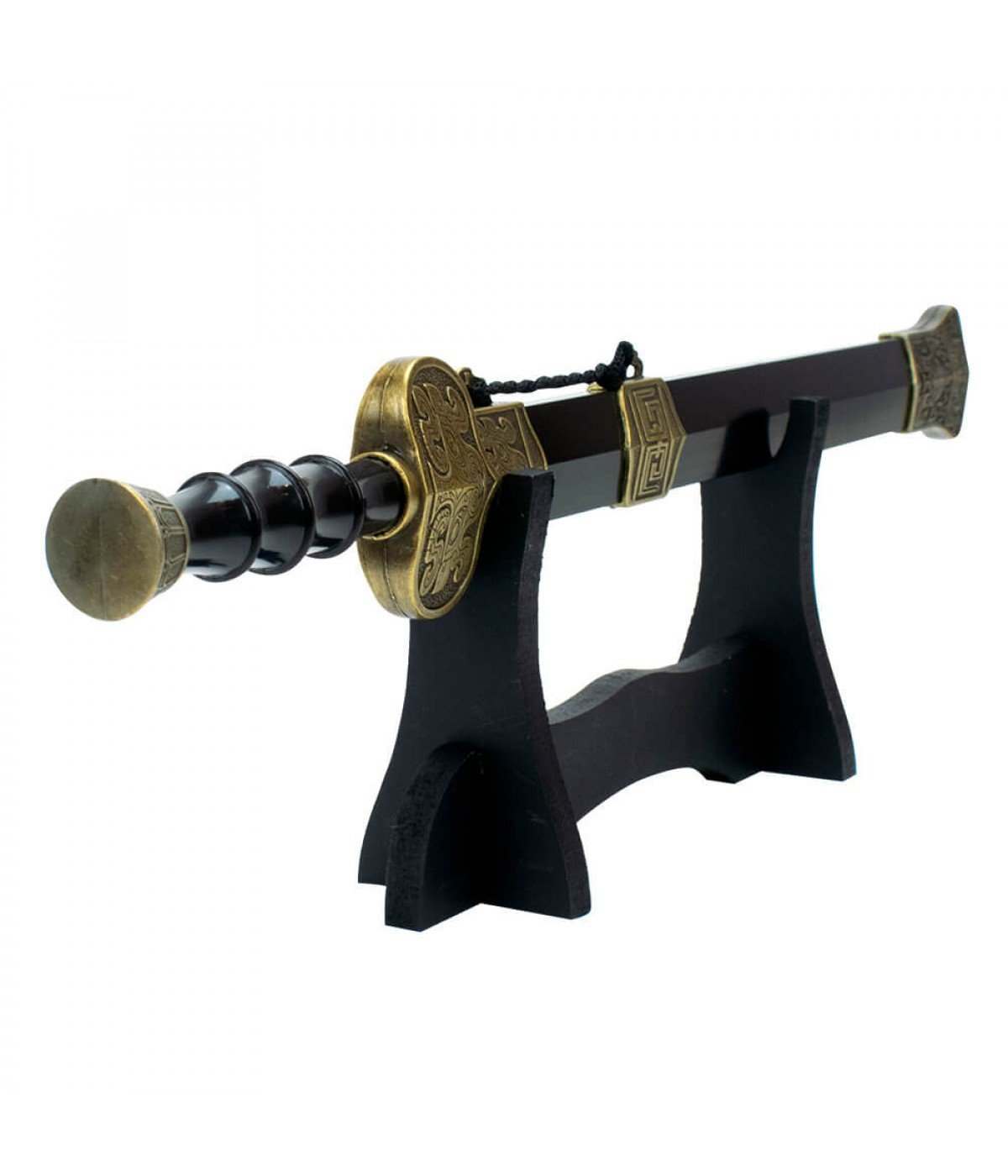Espada Chinesa Preta Decorativa 42cm - 3