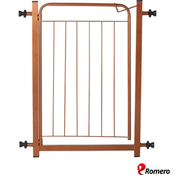 Portão Pet Cães Bebês Largo 69 a 84cm Extensor 10cm Bronze - 7