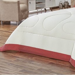 Kit Cobre Leito com Almofada Amore Vermelho Queen Percal 180 Fios 06 Peças - 3 Kit Cobre Leito com Almofada Amore Vermelho Queen Percal 180 Fios 06 Peças - 3