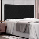 Ver imagem 4 de Cabeceira Painel Solteiro 0,90m Esmeralda Corano Preto