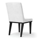 Ver imagem 2 de Cadeira Sala de Jantar Base Madeira Preto Kit 8 Sofia Sintético Pu Branco D03 - D'Rossi
