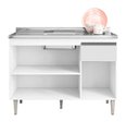 Ver imagem 4 de Balcão Gabinete de Pia 120cm sem Tampo/Cuba Virginia Branco