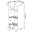 Ver imagem 3 de Balcão para Bebedouro com Fruteira Bf3206 Tecno Mobili - Branco