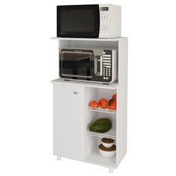 Balcão Duplo para Forno com Fruteira e Porta Bf3207 Tecno Mobili - Branco - 2