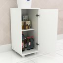 Ver imagem 5 de Balcão para Bebedouro 33,5cm 1 Porta com Prateleira Tecnomobili - Branco