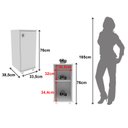 Ver imagem 2 de Balcão para Bebedouro 33,5cm 1 Porta com Prateleira Bl3306 Tecno Mobili - Branco