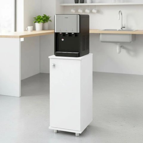 Balcão para Bebedouro 33,5cm 1 Porta com Prateleira Tecnomobili - Branco