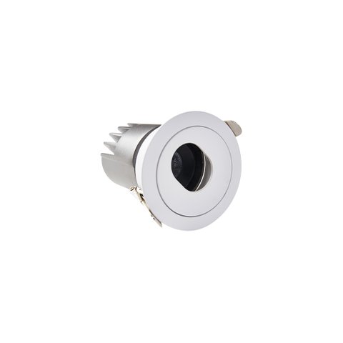 Spot de Embutir Nordecor Mayn Redondo Led Alto Irc 97 7w Bivolt Branco 2700k Luz Amarela 6508