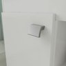 Gabinete Lótus Toucador de Banheiro C/ Cuba e Espelheira Branco e Café MGM Móveis - 4