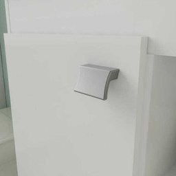 Gabinete Lótus Toucador de Banheiro C/ Cuba e Espelheira Branco MGM Móveis - 5