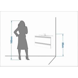 Gabinete De Banheiro 100% Mdf Treviso 79 Cm - Mgm - 9 Gabinete De Banheiro 100% Mdf Treviso 79 Cm - Mgm - 9