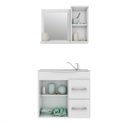 Ver imagem 3 de Gabinete de Banheiro 100% Mdf Vix 65 Cm com Espelho - Mgm