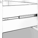 Ver imagem 4 de Gabinete Tulipa Toucador de Banheiro C/ Cuba e Espelheira Branco e Café MGM Móveis