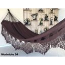 Ver imagem 2 de Rede de Dormir Descanso Casal Marrom Resistente Algodão