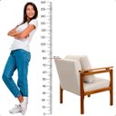 Ver imagem 6 de Kit 2 Poltrona Sala Decorativa Dallas Estofada Veludo Gelo Base Madeira Castanho - Arkell