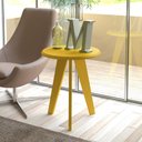 Ver imagem 2 de Mesa Apoio 54x54x65cm Ellis Amarelo Artely