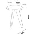 Ver imagem 3 de Mesa Apoio 54x54x65cm Ellis Amarelo Artely
