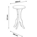 Ver imagem 2 de Mesa de Apoio Kin - Artely. - Preto