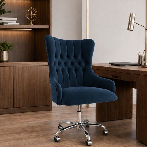 Cadeira Poltrona Helena Home Office Rodinhas e Ajuste de Altura