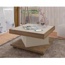 Ver imagem 2 de Mesa Centro Saara - Pinho/Off White - Artely