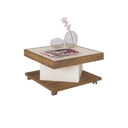 Mesa Centro Saara - Pinho/Off White - Artely - 3