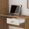 Escrivaninha com Estante America - Pinho/off White - Artely - 9