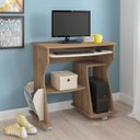 Ver imagem 2 de Mesa para Computador 160 - Pinho/Off White - Artely