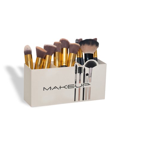 Porta Maquiagem Chapa Trio Pinceis Makeup