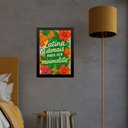 Ver imagem 1 de Quadro Latina Demais para Ser Minimalista 33x24cm - com Vidro:moldura Preta