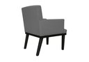 Ver imagem 2 de Poltrona Decorativa Vitória Suede Cinza Pés Madeira Mz Decor