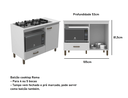 Ver imagem 2 de Balcão para cooktop 1 porta - Roma branco