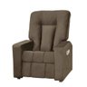 Poltrona Matrix Mx5 Reclinável Com 2 Estágios De Inclinação Em Tecido Suede Pena - Marrom - 1