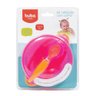 Kit Refeição Prato Bowl + Colher +6m Rosa Buba - 2