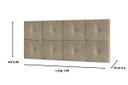 Ver imagem 2 de Painel de Cama box Botão Queen 1,60 Elegance cor Bege/Areia - Comprar Moveis em Casa