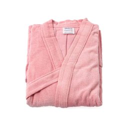 ROUPÃO DE BANHO VELUDO ADULTO 100% ALGODÃO ROSA Tam. GG - 3