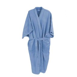 ROUPÃO DE BANHO VELUDO ADULTO 100% ALGODÃO AZUL Tam. G - 1