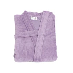 ROUPÃO DE BANHO VELUDO ADULTO 100% ALGODÃO PLUS SIZE LILAS Tam. GGG - 2
