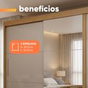 Ver imagem 5 de Guarda Roupas Casal com Espelho 2 Portas de Correr 4 Gavetas 100% MDF Imola