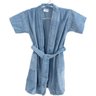 ROUPÃO DE BANHO VELUDO INFANTIL 100% ALGODÃO AZUL Tam. 6 - 1