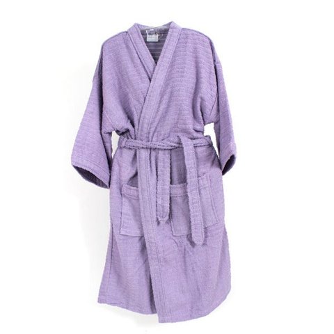 ROUPÃO DE BANHO ATOALHADO ADULTO 100% ALGODÃO LILAS Tam. GG