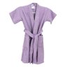 ROUPÃO DE BANHO ATOALHADO INFANTIL 100% ALGODÃO LILAS Tam. 8 - 1