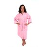 ROUPÃO DE BANHO ATOALHADO ADULTO 100% ALGODÃO ROSA Tam. M - 2