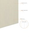 Ver imagem 5 de Conjunto Home Suspenso com Painel Ripado TV até 75 Jendal Cor:Off-White