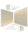 Ver imagem 4 de Conjunto Home Suspenso com Painel Ripado TV até 75 Jendal Cor:Off-White