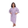 ROUPÃO DE BANHO PIQUE ADULTO 100% ALGODAO LILAS Tam. ÚNICO - 1