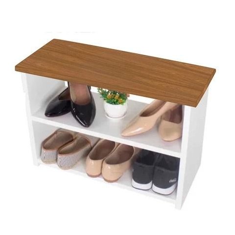 Sapateira Banco para Hall de Entrada Quarto Organizador:branco/freijó