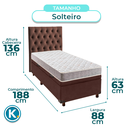 Ver imagem 3 de Kit Cama Box Bau + Cabeceira + Colchão Solteiro D23 - D23 - Inducol