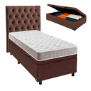 Ver imagem 1 de Kit Cama Box Bau + Cabeceira + Colchão Solteiro D23 - D23 - Inducol