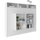 Ver imagem 3 de Cama Articulada de Casal Horizontal com Nichos e Prateleiras CM8043 Branca - Tecnomobili