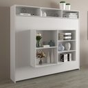 Ver imagem 5 de Cama Articulada de Casal Horizontal com Nichos e Prateleiras CM8043 Branca - Tecnomobili